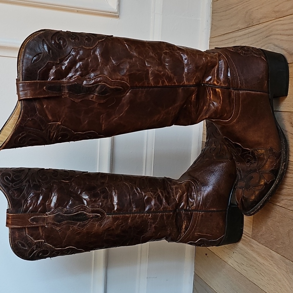 Women's Johnny Ringo Puma Brown 15" Boots JRS806-14 Womens 8.5 - Picture 2 of 15